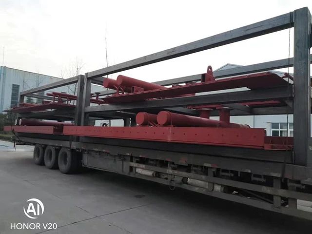 Shipment of waste heat boiler parts of power plant